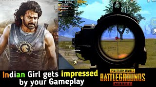 When Indian Girl gets Impressed by your Gameplay I PUBG Mobile