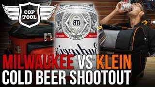 GOT COLD BEER? Milwaukee VS Klein Jobsite Soft-Side Cooler Head 2 Head Shootout