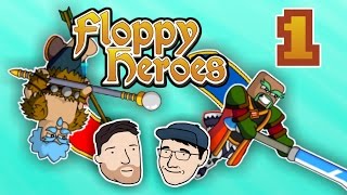 Let's Play Floppy Heroes - PART 1: Protective Ponytails | 2 Left Thumbs | Floppy Heroes Multiplayer