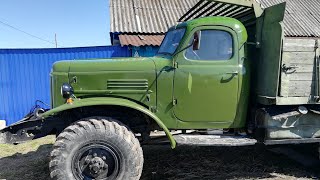 Зил-157кд. Замена задних фонарей на УАЗовские. Покраска кабины.