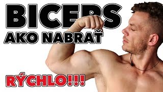 Ako nabrať väčší biceps rýchlo?! Tipy a cviky na väčší biceps.
