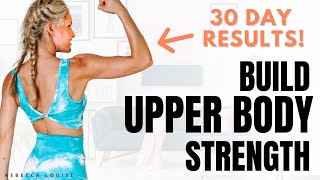 BUILD UPPER BODY STRENGTH Workout - No Equipment ( 30 DAY RESULTS!)
