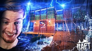 GUYS.. WE HAVE A HOUSE ON THE RAFT. (And it's awesome!) || Raft (Part 7)