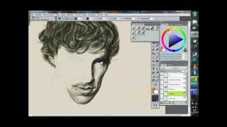 Mister Benedict Cumberbatch - Portrait and John Keats Poem