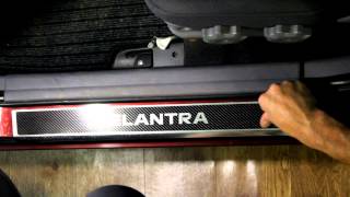 Наклейка на пороги для Hyundai Elantra (Хендай Элантра)