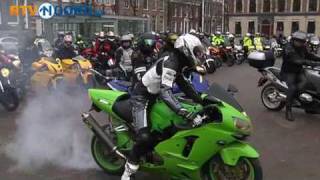 Motorrijders geven ziek meisje dag van haar leven