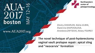 AUA 2017. Post-hysterectomy vaginal vault prolapse repair: apical sling and "neocervix" formation