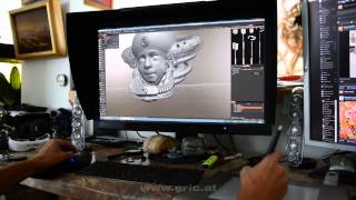 Working with 3D-Coat on a reference for a painting