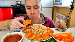 Мукбанг/Наггетсы и спагетти/Спорт/Драки/Mukbang/eating show/먹방