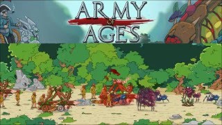 Прохождение игры Age of War 3 или Army of Ages  на легком уровне.