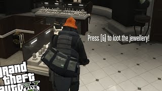 GTA 5 PC - Jewelry Store Heist MOD! (Steal Jewelry & Rob Store)