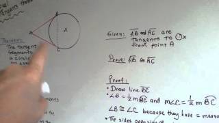 Equal Tangents Theorem and Proof (Geometry #174)