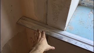 Как штукатурить стены в сложном месте оконный проем
