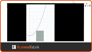 Rechteck unter Graph maximieren – Extremwertaufgabe – Optimierungsaufgabe