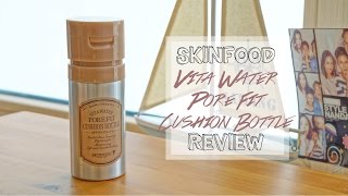 AEROSOL BB CREAM?! Skinfood Vita Water Pore Fit Cushion Bottle REVIEW + DEMO - Edward Avila