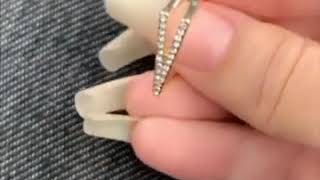 Bare long natural nails by our hand model Clarita228 (video 1)