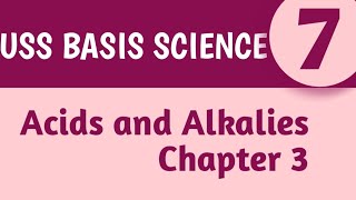 USS Basic Science model question for USS exam English medium chapter 3 acids and alkalies l Uss exam