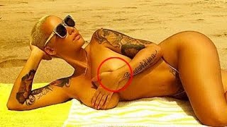 Amber Rose In The Beach OMG Naked ...