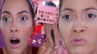 MAQUIAGEM COM PRODUTOS QUE NUNCA USEI