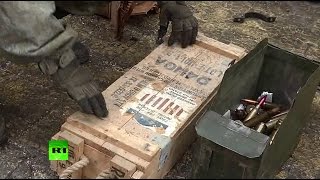 Российские сапёры нашли на бывшей базе боевиков в Алеппо оружие производства США