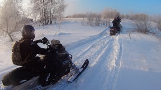 Трапы для снегохода. Погрузка снегохода.