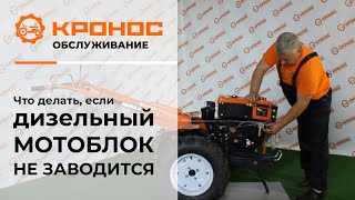 Что делать, если дизельный мотоблок не заводится? (kronos5.by/kronos5.ru)