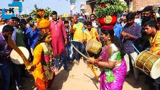 Teenmaar Dance | Jogini Shyamala Teenmaar Dance | Bonam Rakesh Anna Dance | Konda Pochamma Jatara
