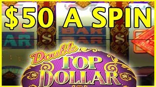 ?? $50/BET Double Top Dollar Bets!! ✦ HIGH LIMIT SLOTS ✦ Slot Machine Pokies w Brian Christopher
