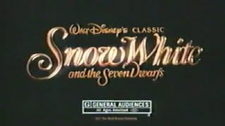 Snow White & The Seven Dwarfs (1937) 1993 Reissue Re-release TV Spot