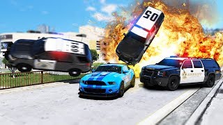 Сумасшедшая Погоня за Мустангом в GTA 5 Online (Погони в гта 5)