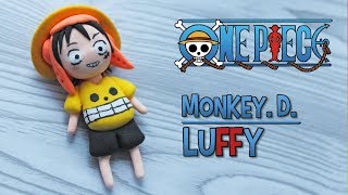 ONE PIECE LUFFY POLYMER CLAY TUTORIAL FIGURINE ☠ ВАН ПИС ЛУФФИ