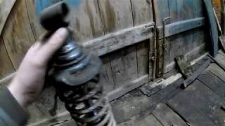 Делаем стойки для вездехода из передних стоек Оки.