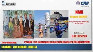 cerita sukses CAR 3i-Networks oleh Seorang ibu rumah tangga yg bisa jalan2 ke Dream Cruiser Gratis