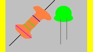 Расчёт резистора для светодиода ( Схемотехника на двух пальцах)