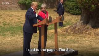Donald Trump: Key moments from Chequers - BBC News