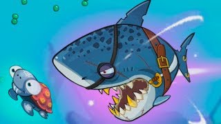Eatme.io Hungry fish fun game Новый Скин Акулы Пират \ ио игры