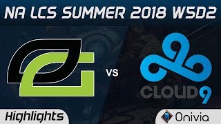 OPT vs C9 Highlights NA LCS Summer 2018 W5D2 Optic Gaming vs Cloud9 by Onivia