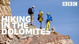 Could you climb this terrifying Dolomite mountain face? - BBC