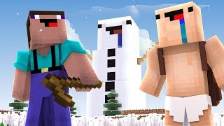 НУБИК И НУБ ПОСТРОИЛИ СНЕГОВИК МУТАНТ В МАЙНКРАФТ ! НУБ ПРОТИВ ПРО МУЛЬТИК MINECRAFT ! СНЕГОВИК НУБ