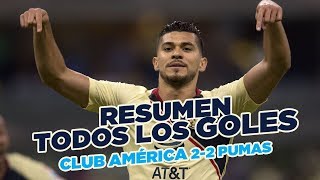 RESUMEN: Club América 2-2 Pumas UNAM | Jornada  7 | Liga MX | Apertura 2018