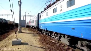 Электровоз ЧС2к-941 (ТЧЭ-6) со скорым поездом №076Э, Москва - Нерюнгри.
