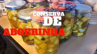 Conserva de abobrinha com curry