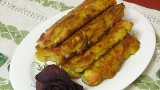 Крабовые палочки в сырном кляре