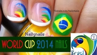 FIFA  Worldcup 2014 Nails - Uñas Mundial Brasil