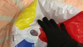 Intex beach ball pop! [PART 16] Inflatable pool popping adventure