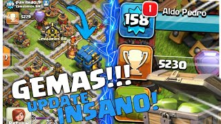 GEMANDO NA ATUALIZAÇÃO DO CV12!!! GEMS UPDATE TH12 | Clash Of Clans