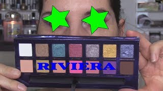" RIVIERA " Palette von ANASTASIA BH ?Swatches von allen Farben und Augen-Makeup mit Cut Crease?