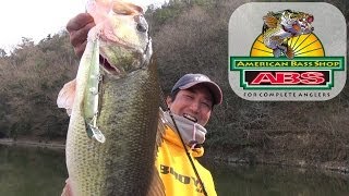 ABSバス釣り動画　早春のビッグバスを絞り出せ　パーフェクト10ログ