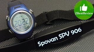 Спортивные часы с пульсометром Spovan SPV 906. Видео с участием кошки)