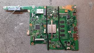ASUS E502N disassembly BIOS motherboard replacement, cooler fan clean, jak rozłożyć